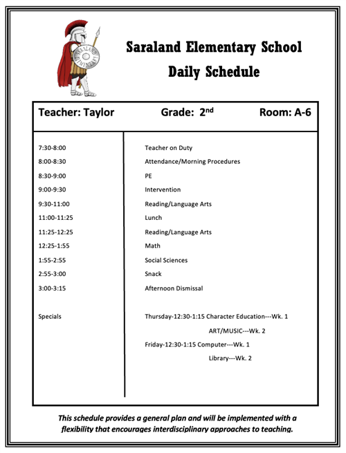 Class Schedule